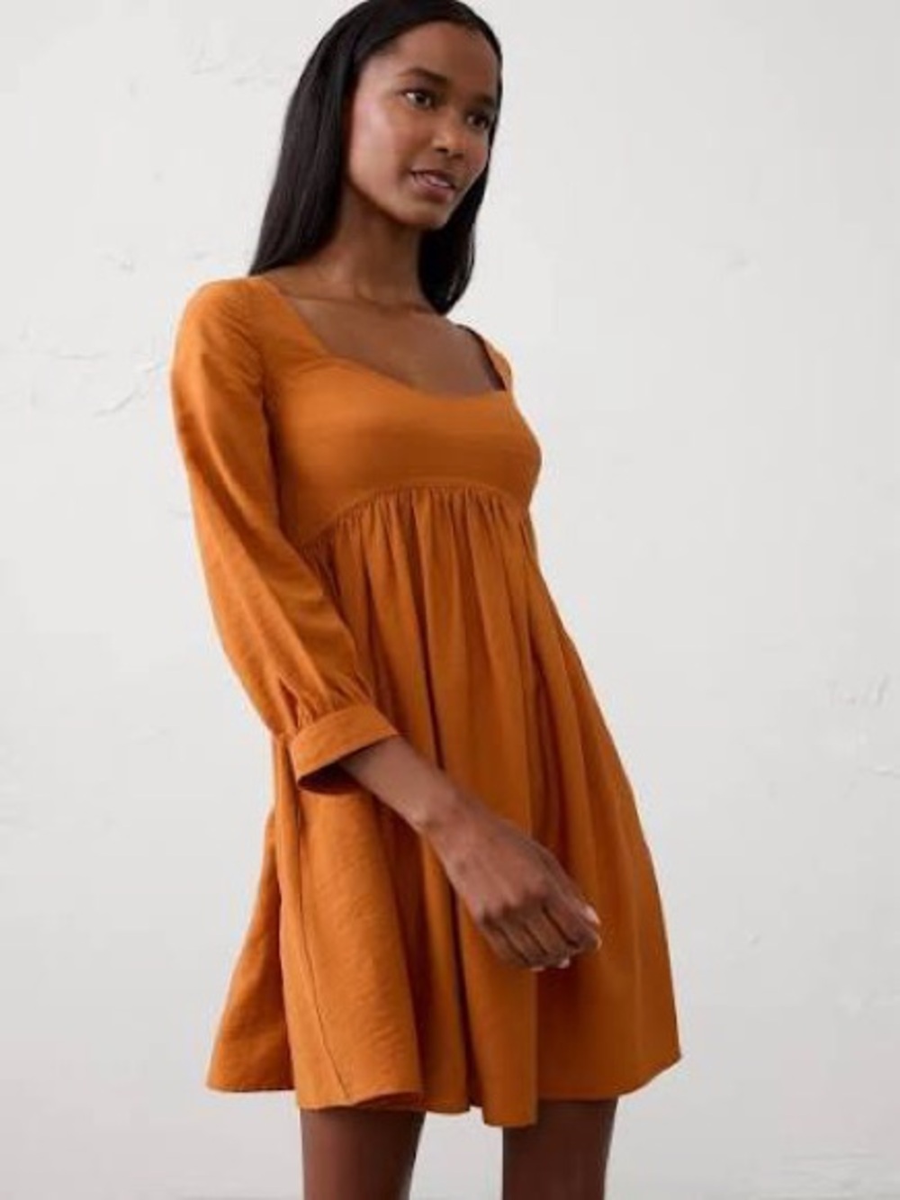 Brand New Banana Republic GATHERED-WAIST MINI DRESS